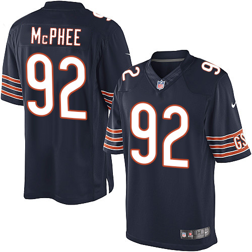 Youth Elite Pernell McPhee Nike Jersey Navy Blue Home - #92 NFL Chicago Bears